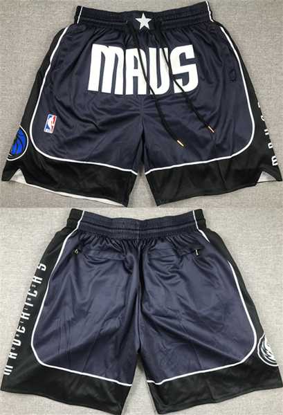 Mens Dallas Mavericks Navy Shorts